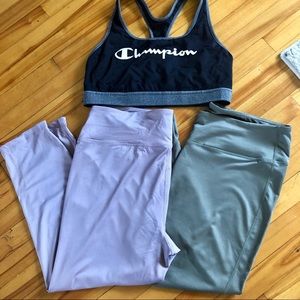Bundle 2 Capri workout leggings
